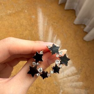 Black Star Earrings